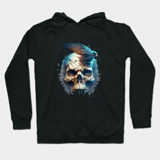 Skull Wild Life Painting Dark Character Spirit Hoodie